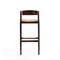 Manhattan Comfort Klismos Barstool in Camel and Dark Walnut (Set of 2) 2-BS014-CL - alternate 4